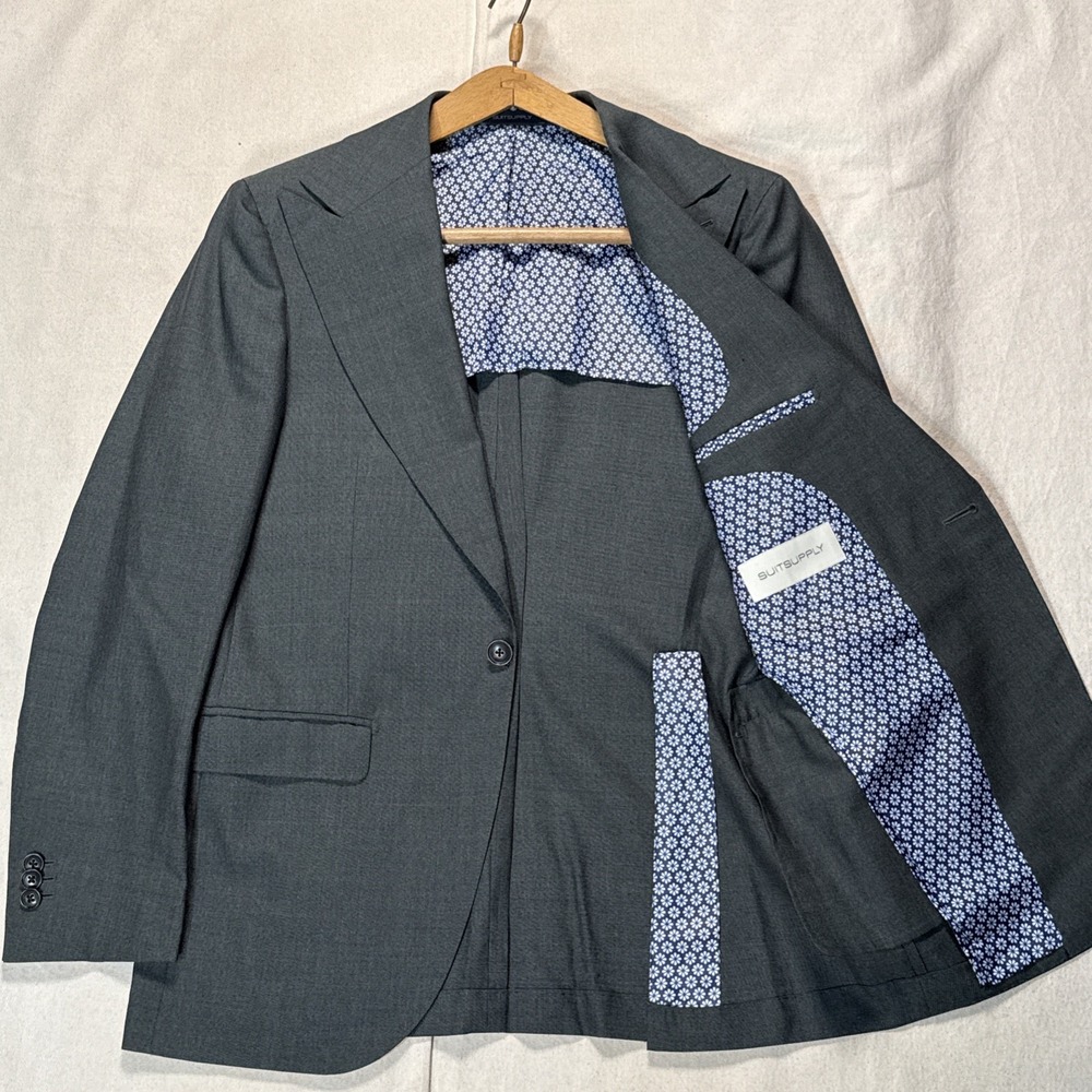 SUITSUPPLY La Spalla Men's Blazer 36R US Vitale Barberis Canonico Peak Lapel